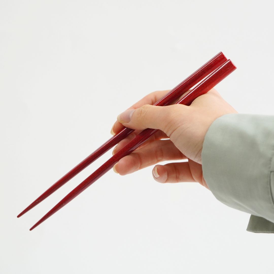 津軽 七々子塗 夫婦箸 （20.5cm/23.5cm） – 漆器 高翆