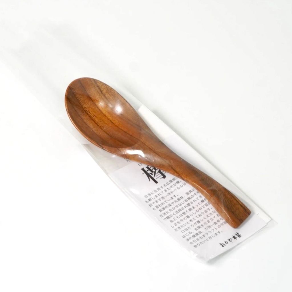 欅 漆塗り レンゲスプーン（中） – 漆器 高翆