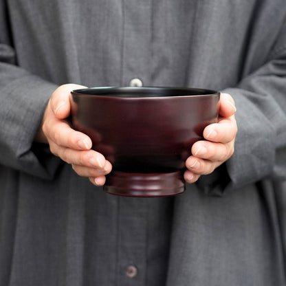 山中 弥生大椀 溜内黒