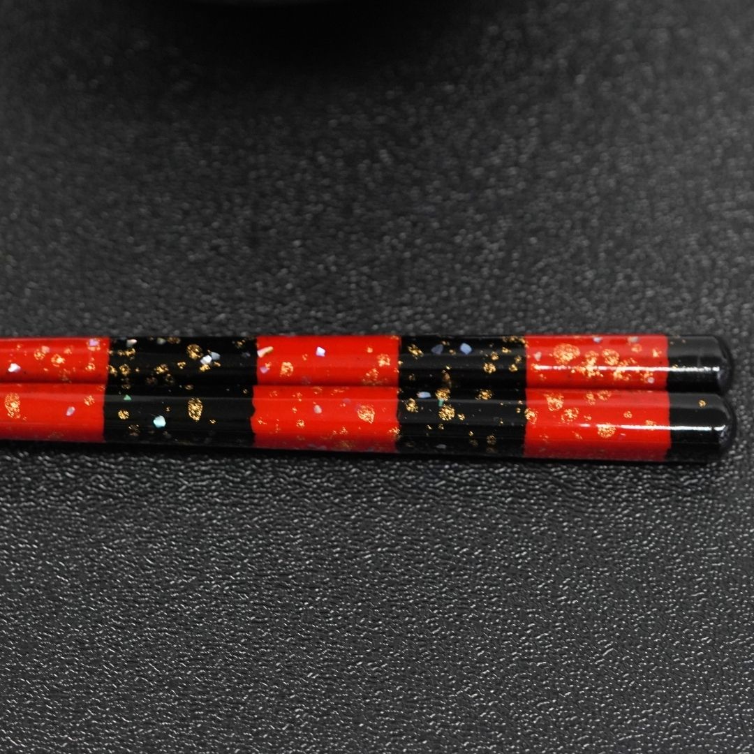 貝雲母 箸  (23.0cm/21.5cm)