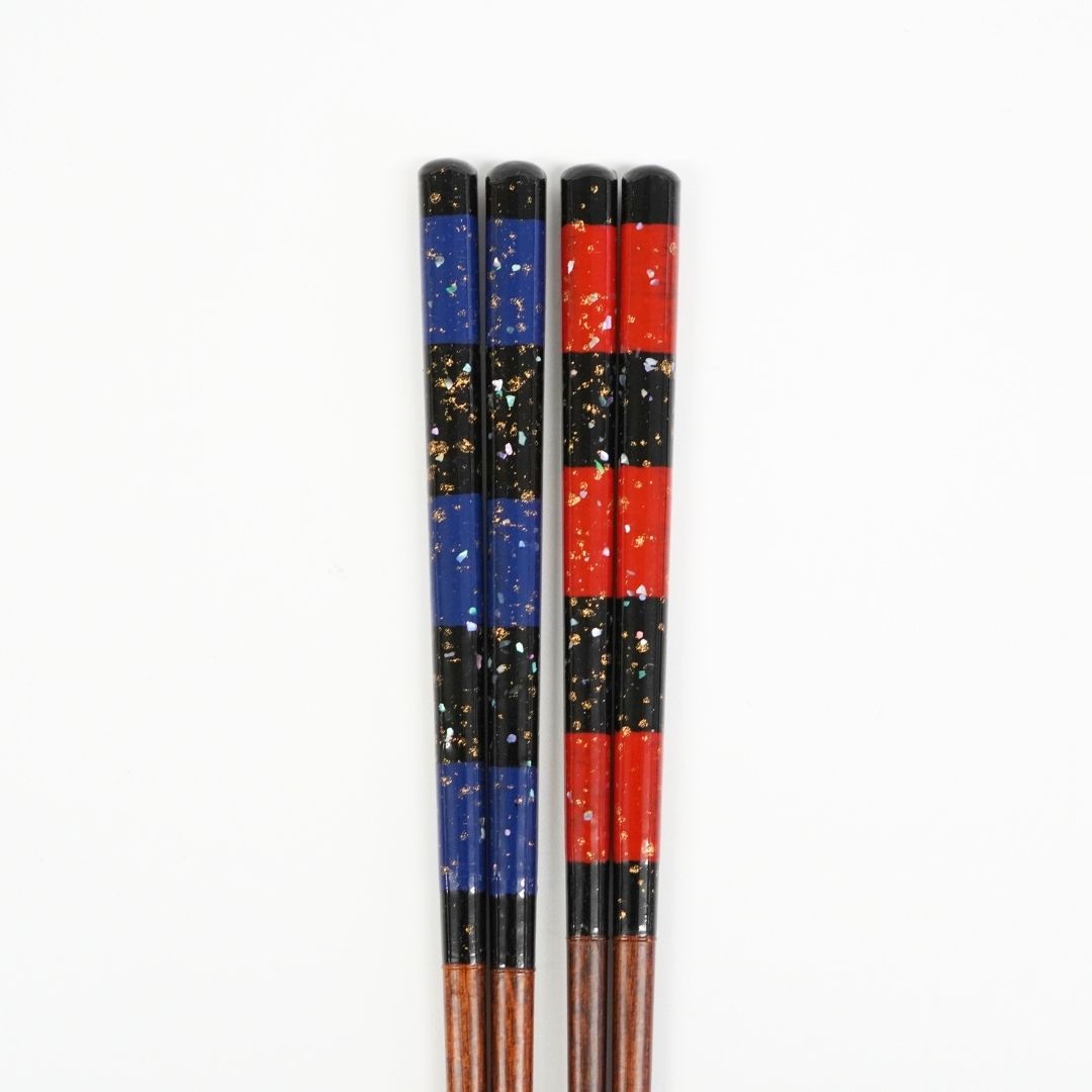 貝雲母 箸  (23.0cm/21.5cm)