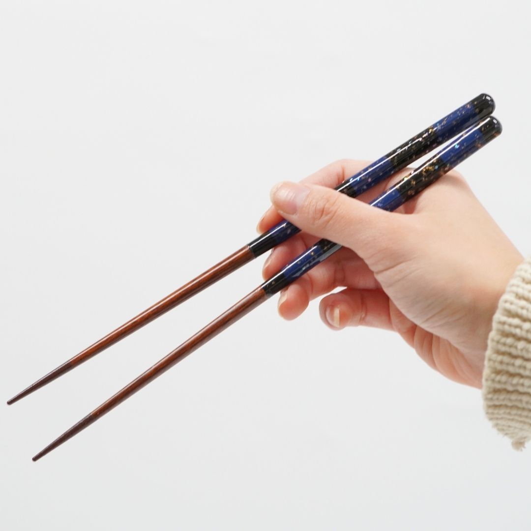 貝雲母 箸  (23.0cm/21.5cm)