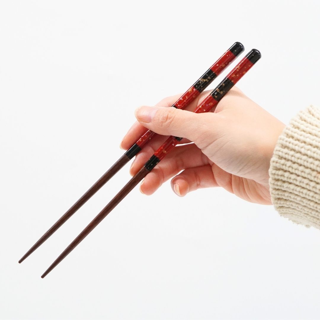 貝雲母 箸  (23.0cm/21.5cm)