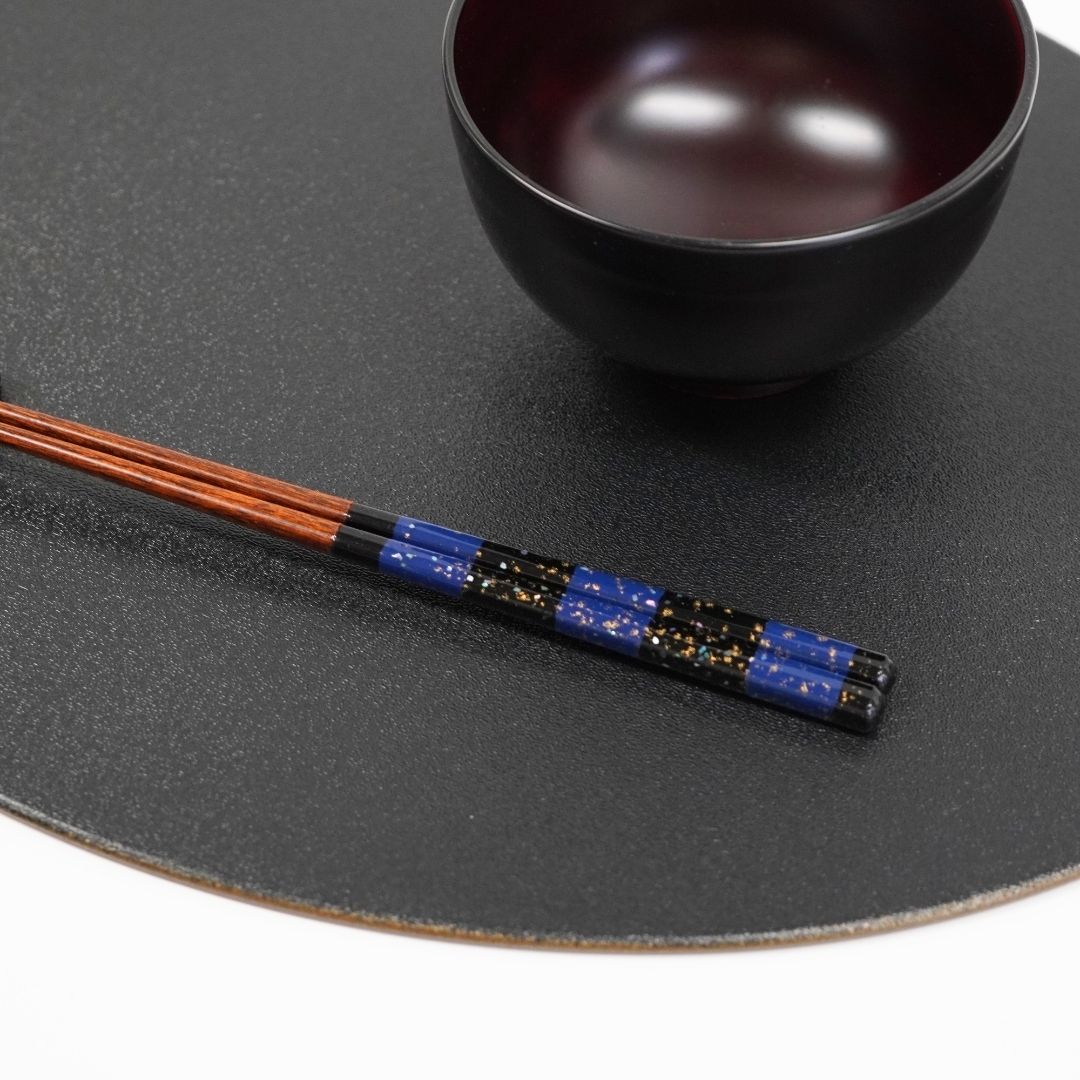 貝雲母 箸  (23.0cm/21.5cm)