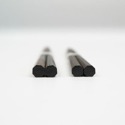 漆八角先黒檀 箸（24.0cm/22.0cm）