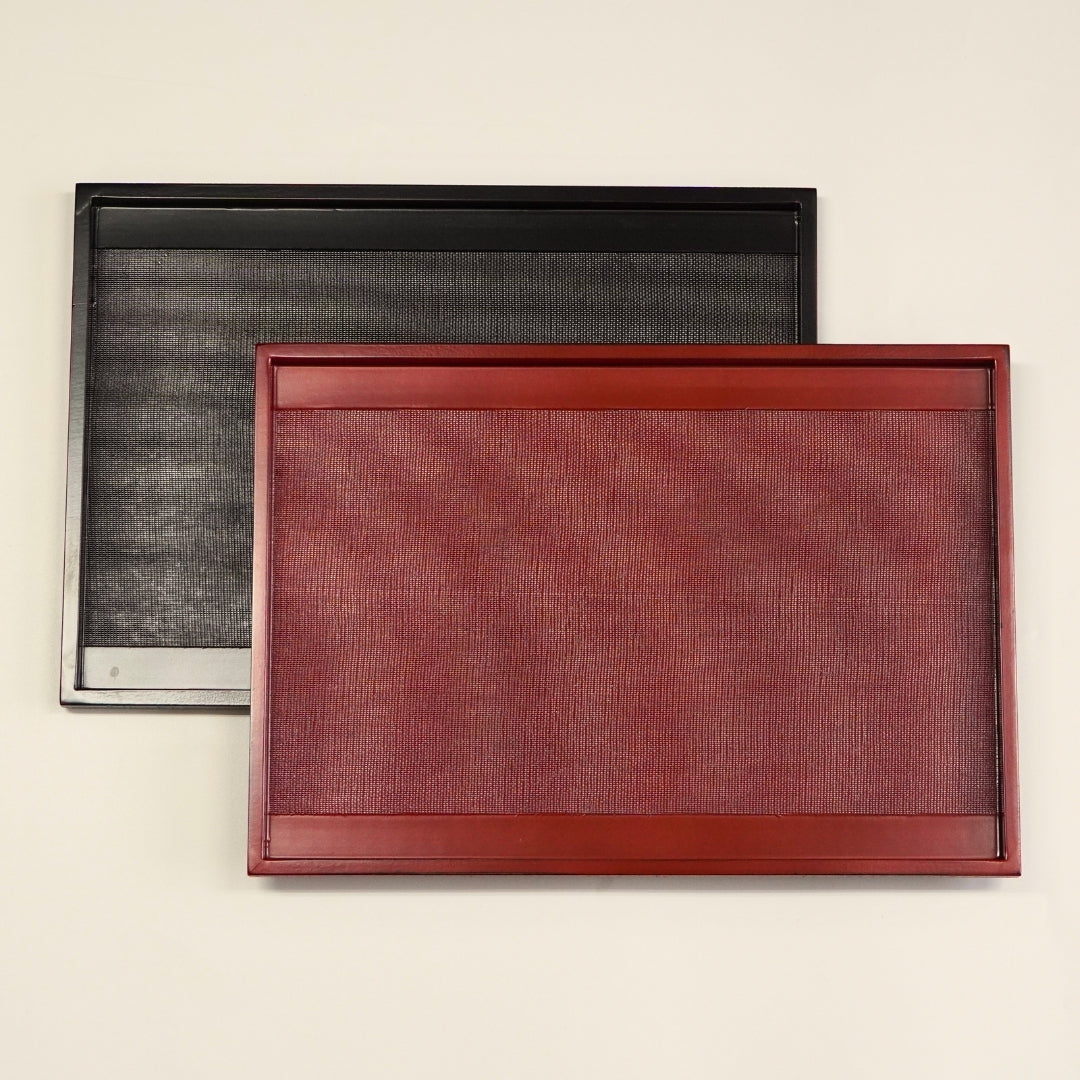 越前塗 布かすみ 長角膳