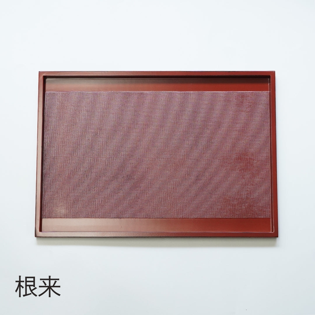 越前塗 布かすみ 長角膳［1枚］ – 漆器 高翆