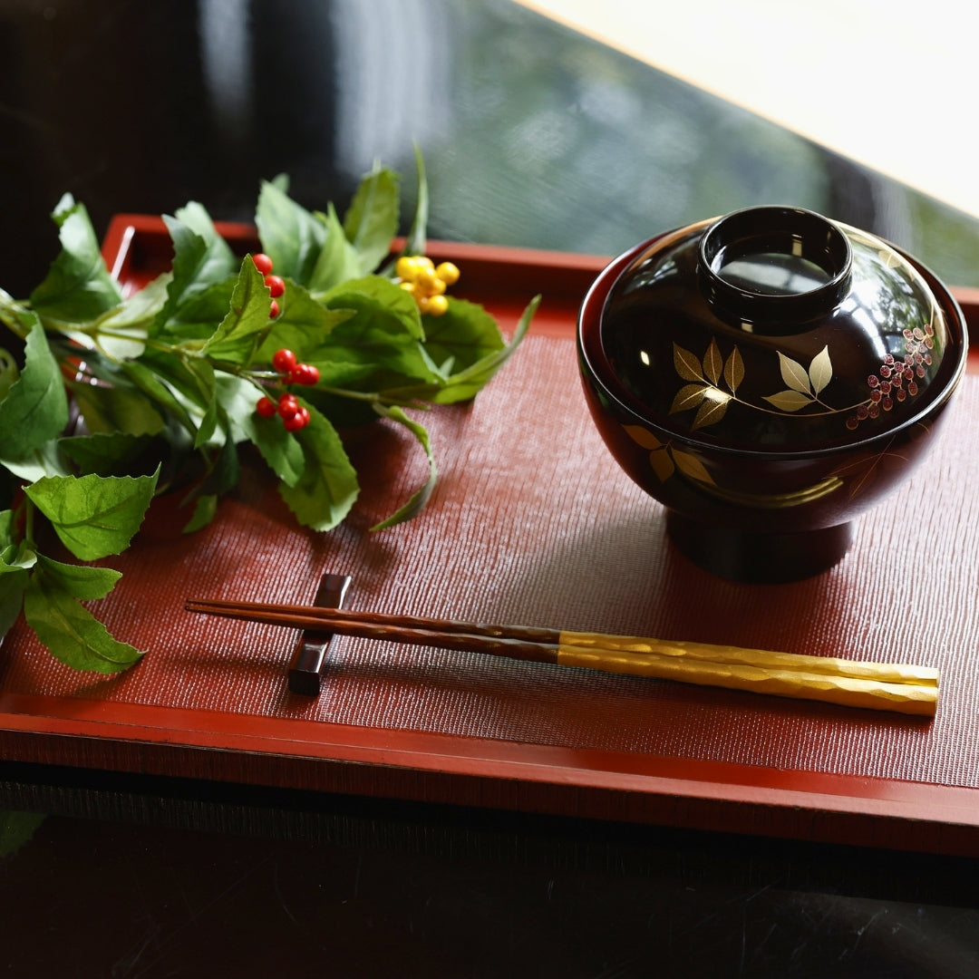 【越前漆器　長角膳×5客】天然木製　 たち吉　折敷　黒塗り　長期保管品 楽天市場】木製 会席盆 角盆 八寸佳方膳 黒漆塗り 日本製 モダン