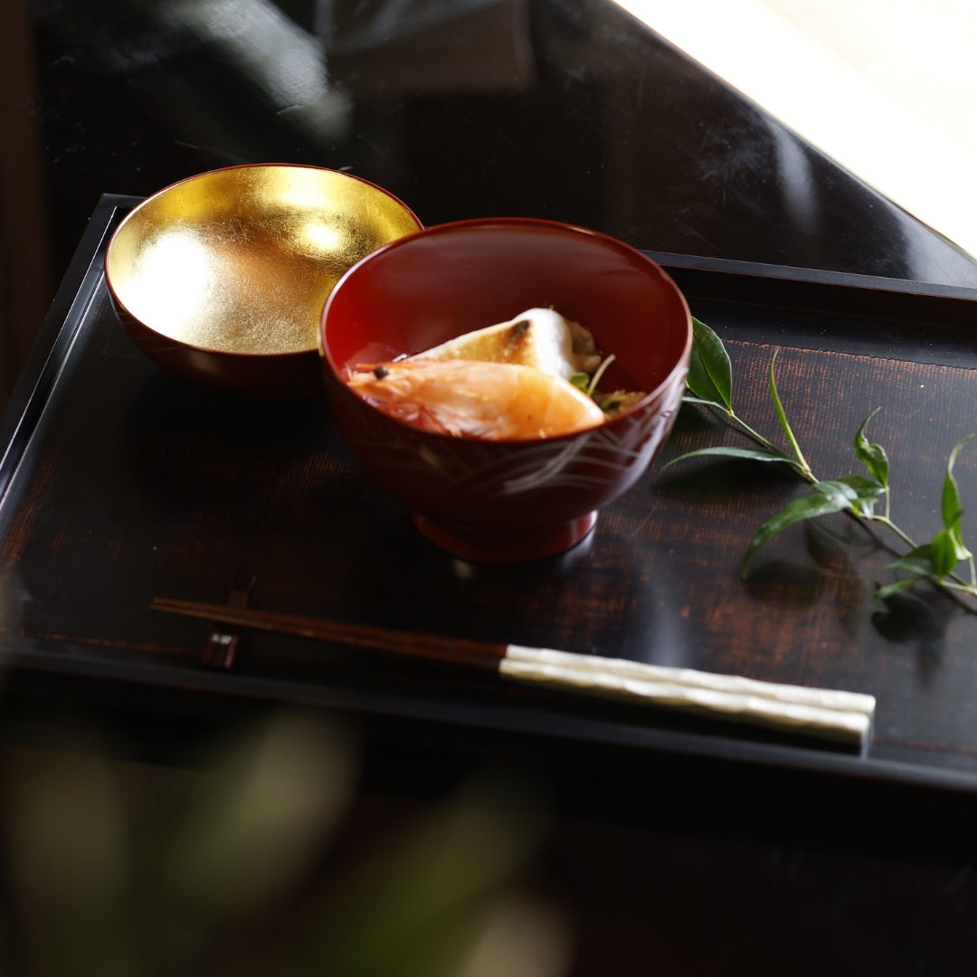 越前塗 布かすみ 長角膳［1枚］ – 漆器 高翆