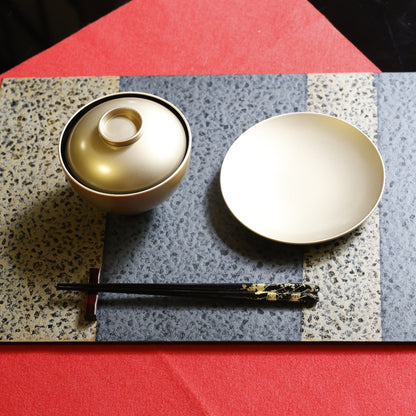 越前塗 和紙張り板膳