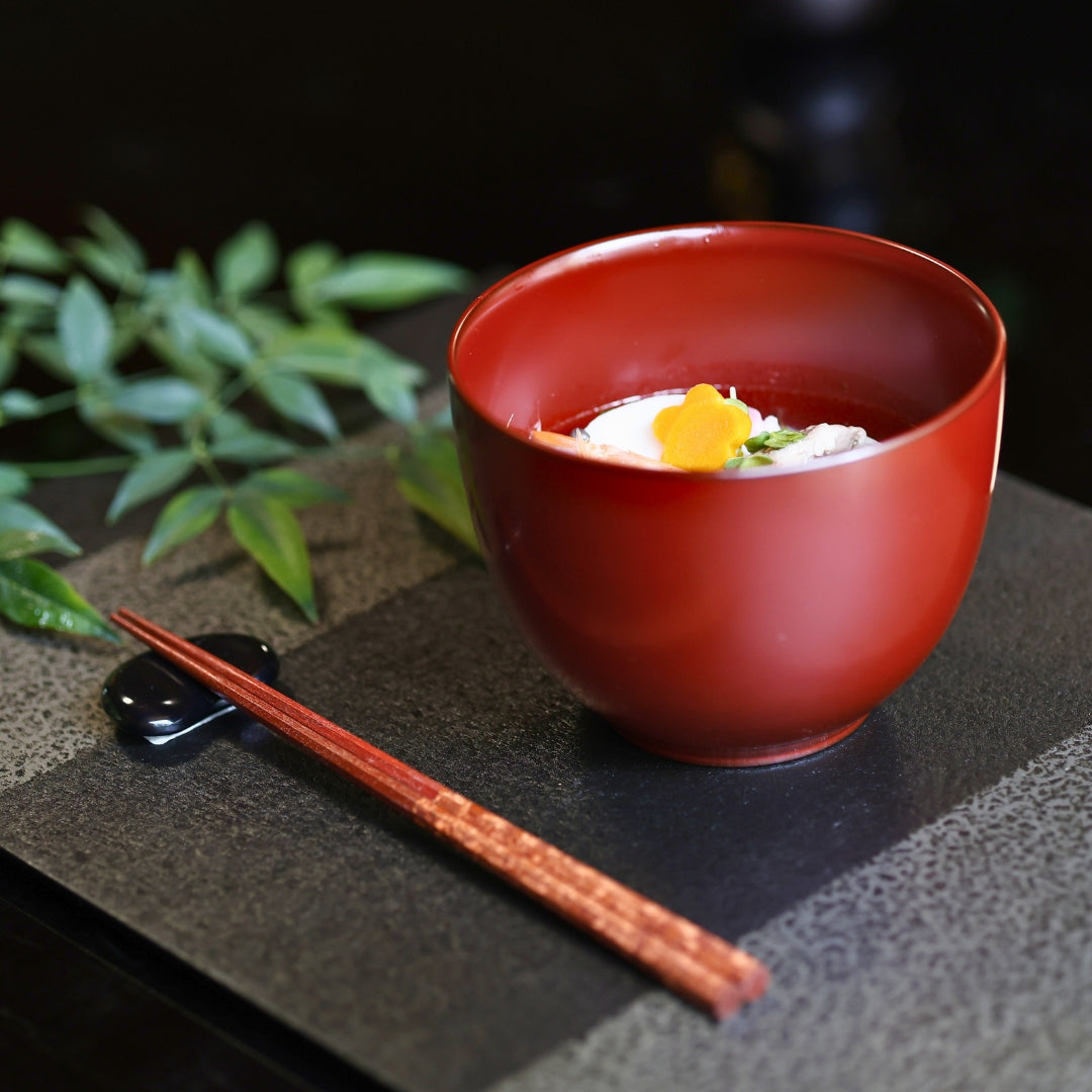 越前塗 和紙張り板膳 – 漆器 高翆