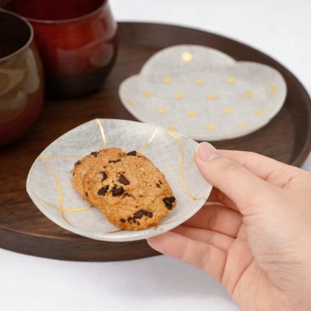 toumei 箔 まめざら「い」4枚セット – 漆器 高翆